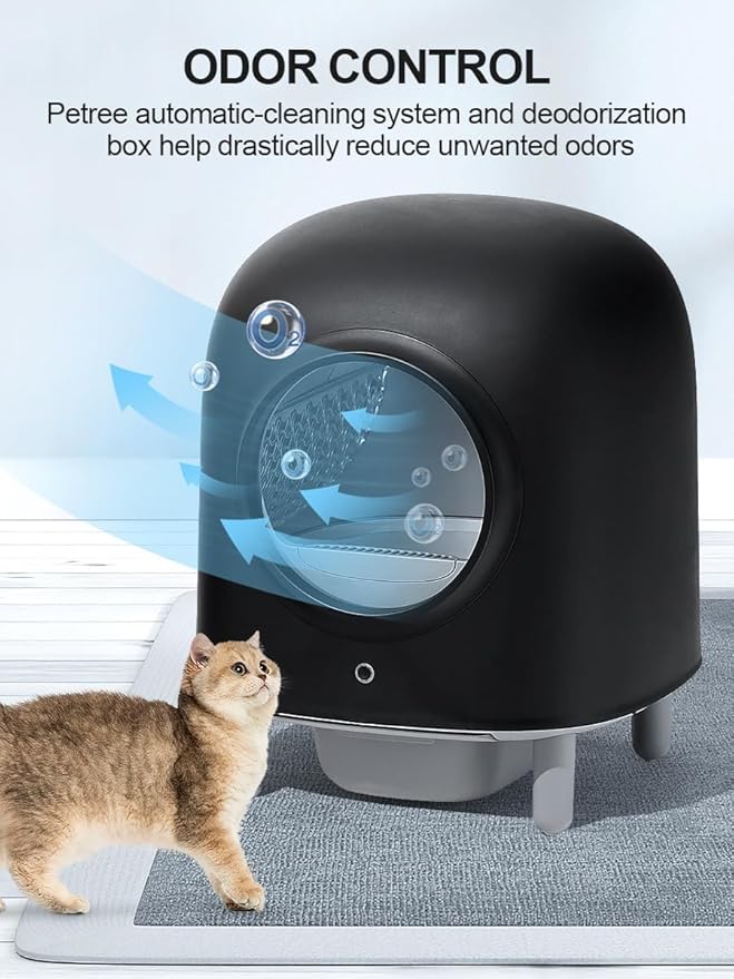 Self-Cleaning Cat Litter Box: Automatic Cat Litter Box, 100% Safe, Wi-Fi Enabled with Smart App Monitoring – Ultimate Hygiene & Comfort for Your Feline Friend - Image 2