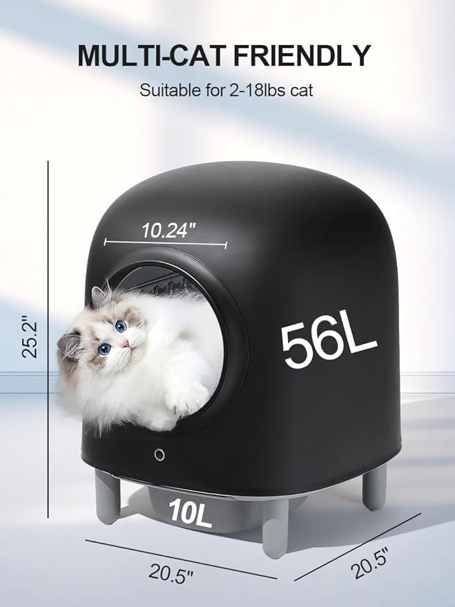 Self-Cleaning Cat Litter Box: Automatic Cat Litter Box, 100% Safe, Wi-Fi Enabled with Smart App Monitoring – Ultimate Hygiene & Comfort for Your Feline Friend - Image 3