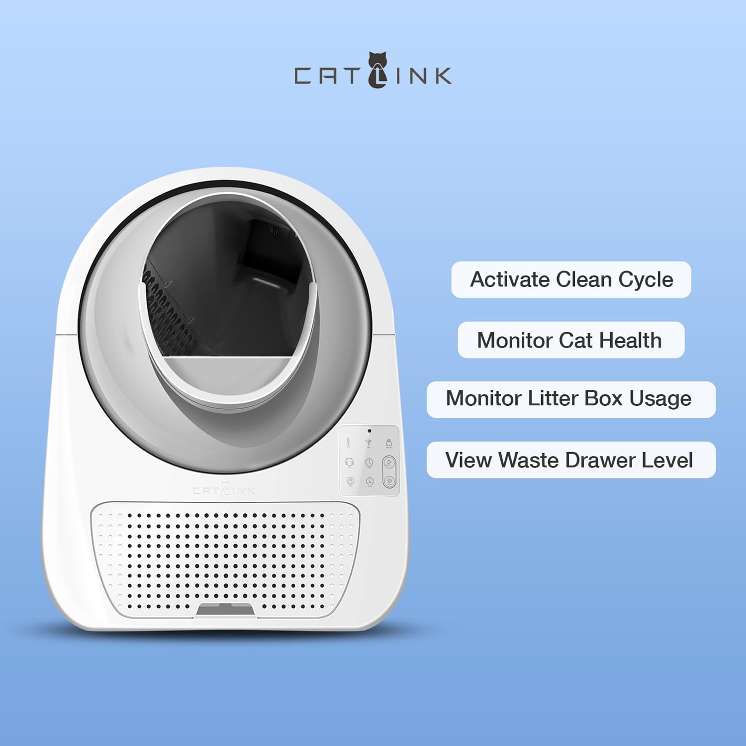 CATLINK Self Cleaning Automatic Litter Box for Cats - Hands-Free Cleanup with App Control, Double Odor Removal - Extra Large Size for 3.3~22lbs Cats - Smart Robot Cat Litter Box (Upgrade) - Image 6