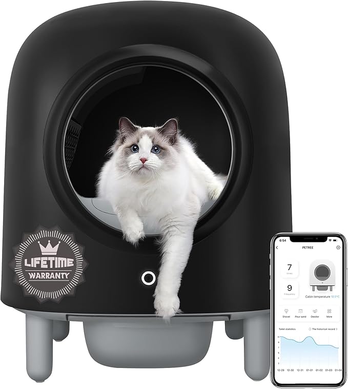 Self-Cleaning Cat Litter Box: Automatic Cat Litter Box, 100% Safe, Wi-Fi Enabled with Smart App Monitoring – Ultimate Hygiene & Comfort for Your Feline Friend