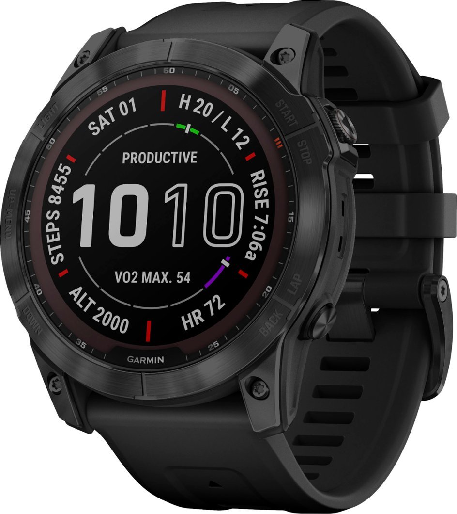 Garmin - fēnix 7X Sapphire Solar GPS Smartwatch 51 mm Fiber-reinforced polymer