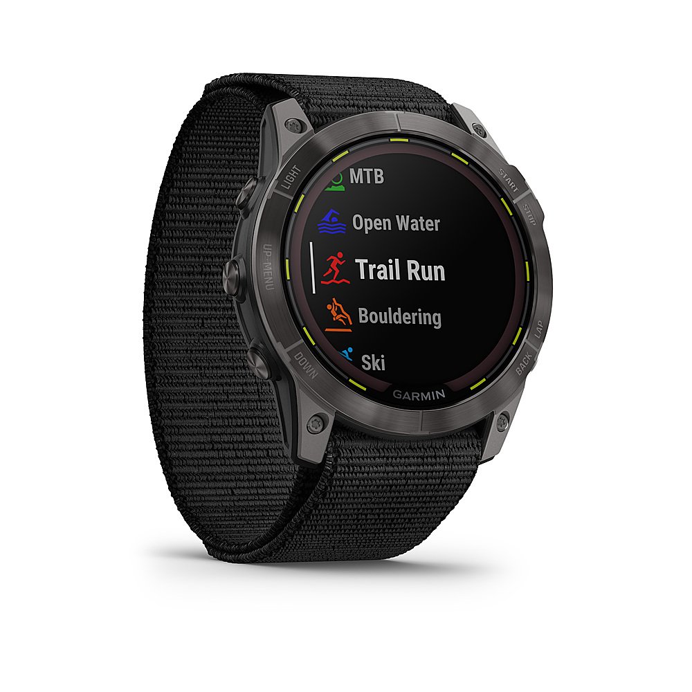 Garmin - Enduro 2 GPS Smartwatch 51mm Fiber-Reinforced Polymer with Titanium Rear Cover - Carbon Gray - Image 3
