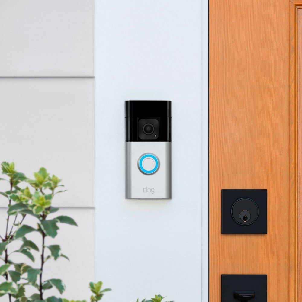 Ring - Battery Doorbell Plus Smart Wifi Video Doorbell – Battery Operated with Head-to-Toe View - Satin Nickel - Image 7