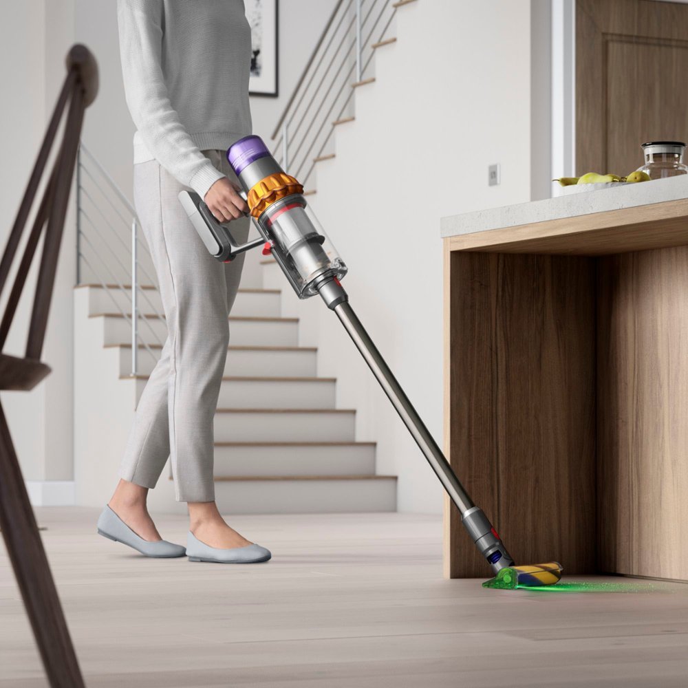 Dyson - V15 Detect Extra Cordless Vacuum with 10 accessories - Yellow/Nickel - Image 5