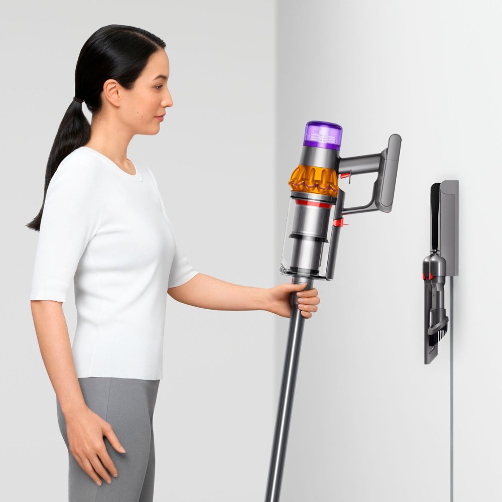 Dyson - V15 Detect Extra Cordless Vacuum with 10 accessories - Yellow/Nickel - Image 8