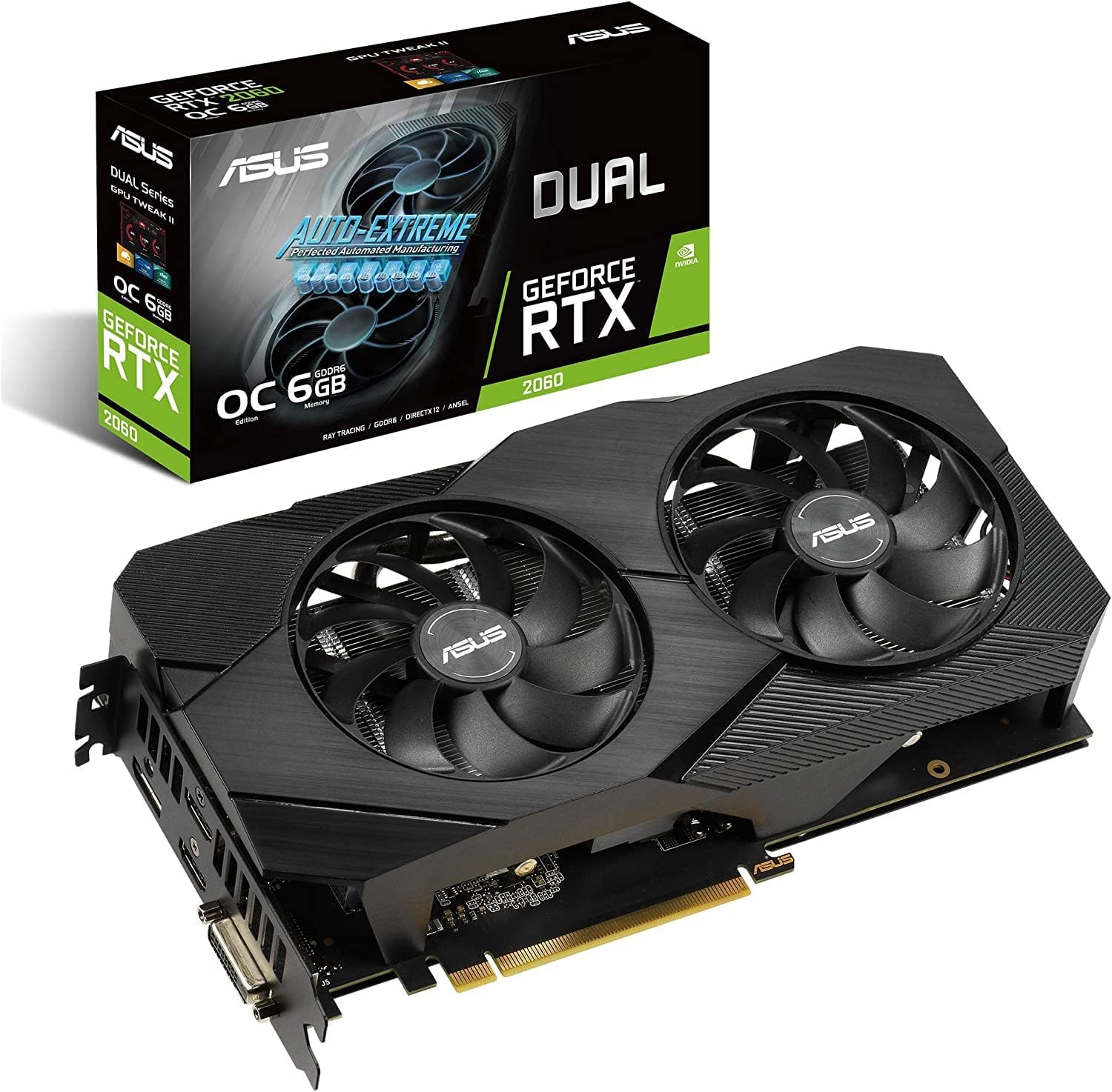 ASUS GeForce RTX 2060 Overclocked 6G GDDR6 Dual-Fan EVO Edition