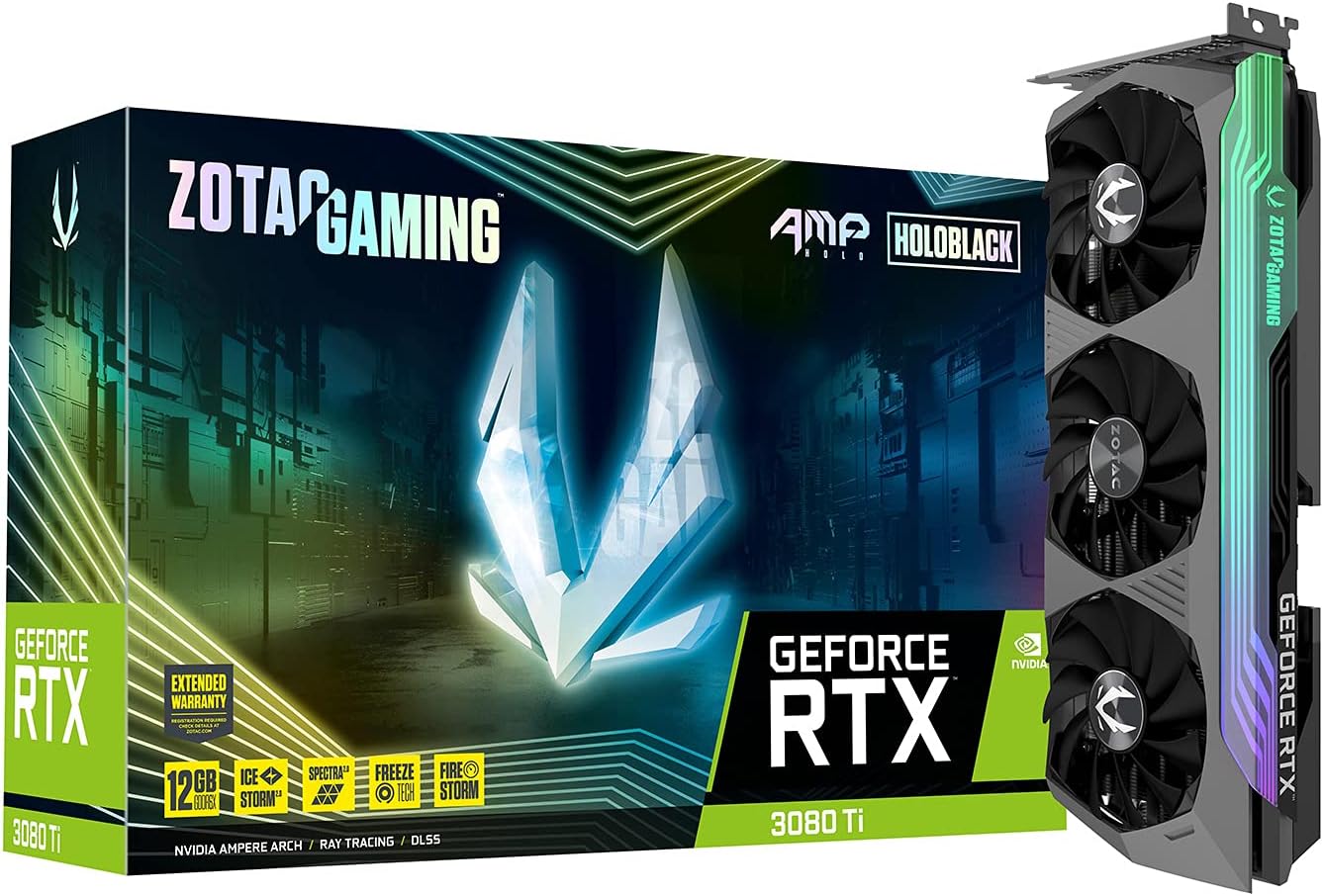 ZOTAC GAMING GeForce RTX™ 3080 Ti AMP Holo 12GB GDDR6X 384-bit 19 Gbps PCIE 4.0 Graphics Card - Image 8