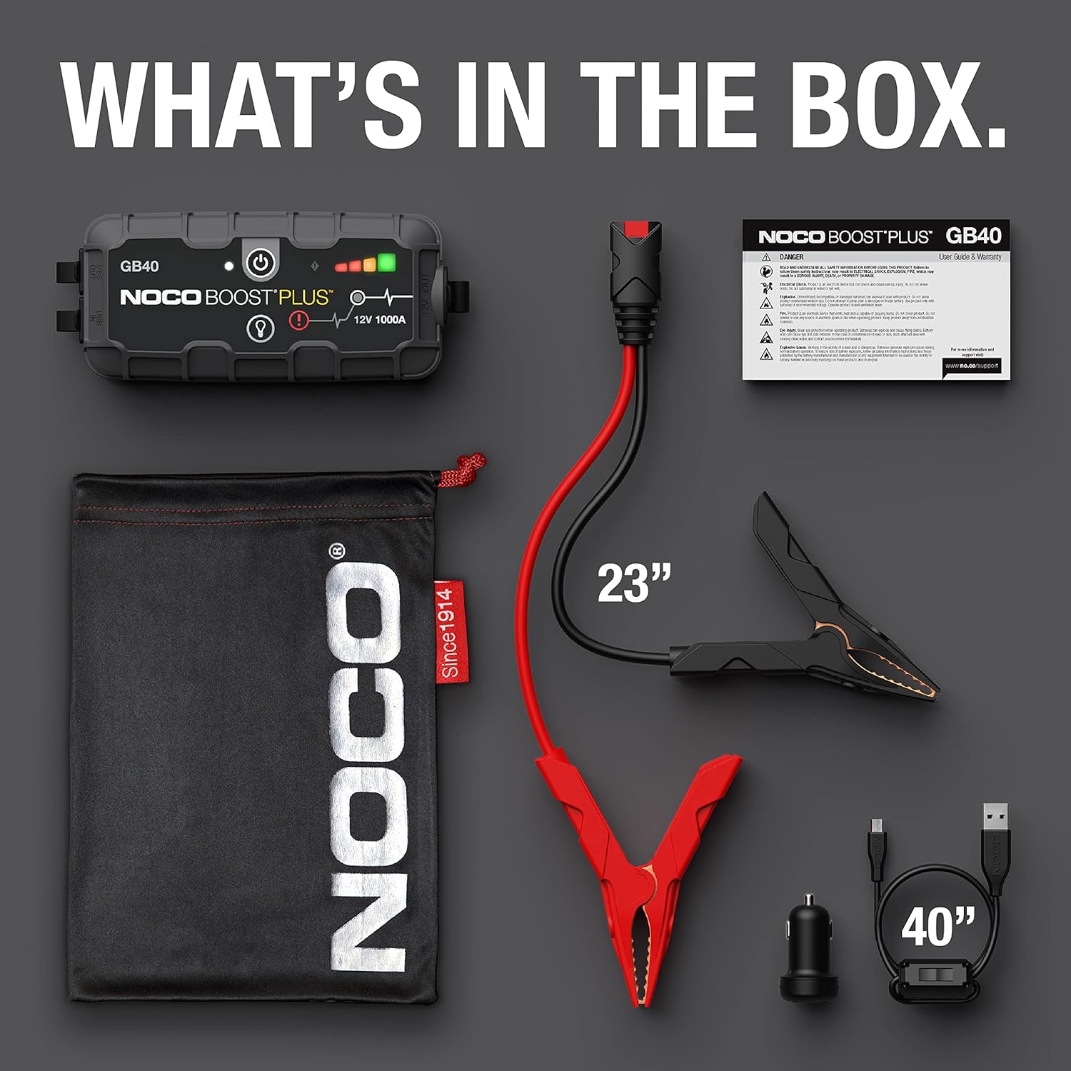 NOCO - Boost Plus GB40 1000A UltraSafe Car Battery Jump Starter - Image 3