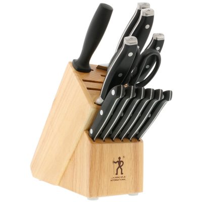 Henckels Forged Premio 13-Pc Knife Set with Block - Black