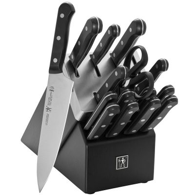 Henckels Solution 16-pc Self-Sharpening Knife Block Set - Black
