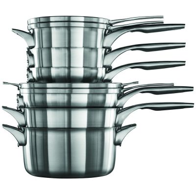 Calphalon Premier Space Saving Stainless Steel 10-Piece Set