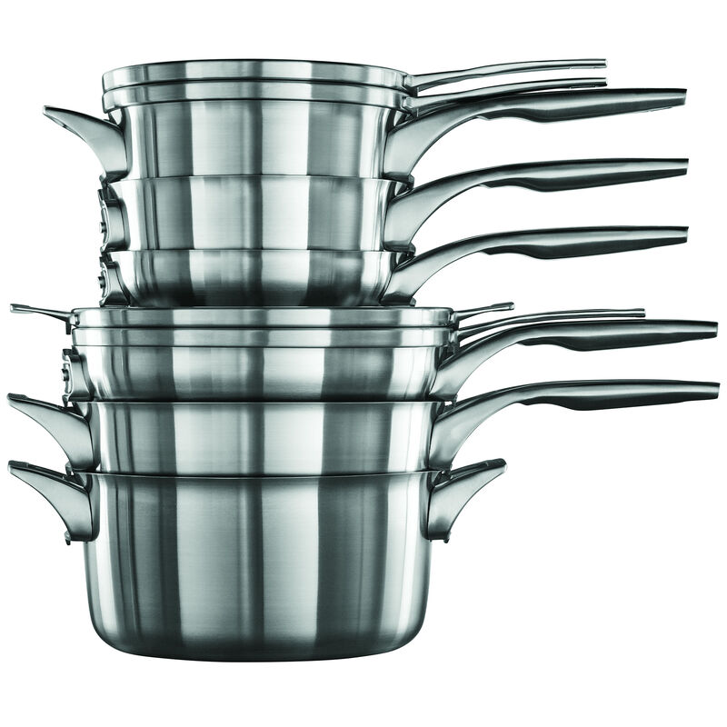 Calphalon Premier Space Saving Stainless Steel 10-Piece Set