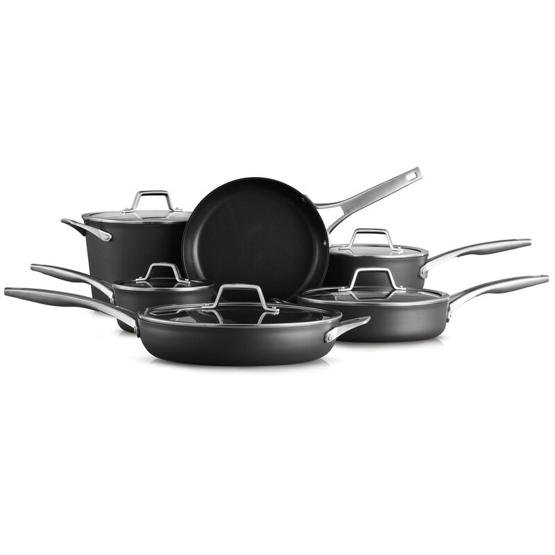Calphalon Premier Hard-Anodized Nonstick Cookware, 11-Piece Pots and Pans Set
