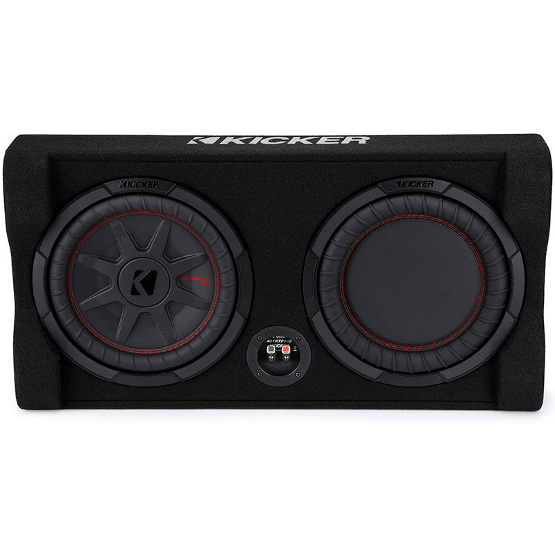 Kicker Down Firing Shallow Mount 10" Subwoofer Box