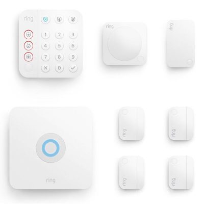 Ring - Alarm 8-Piece Security Kit - White