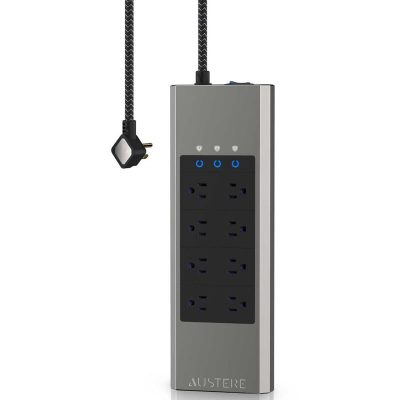Austere VII Series 8-Outlet 4,000 Joules Surge Protector with 45 Watt PD Port