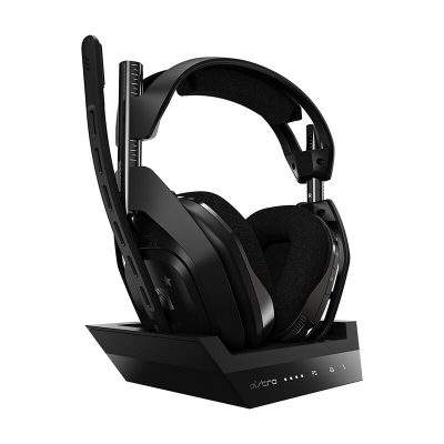 Astro Gaming A50 Wireless Stereo Headset + Base Station for PS5 & PS4/PC (Black/Silver)