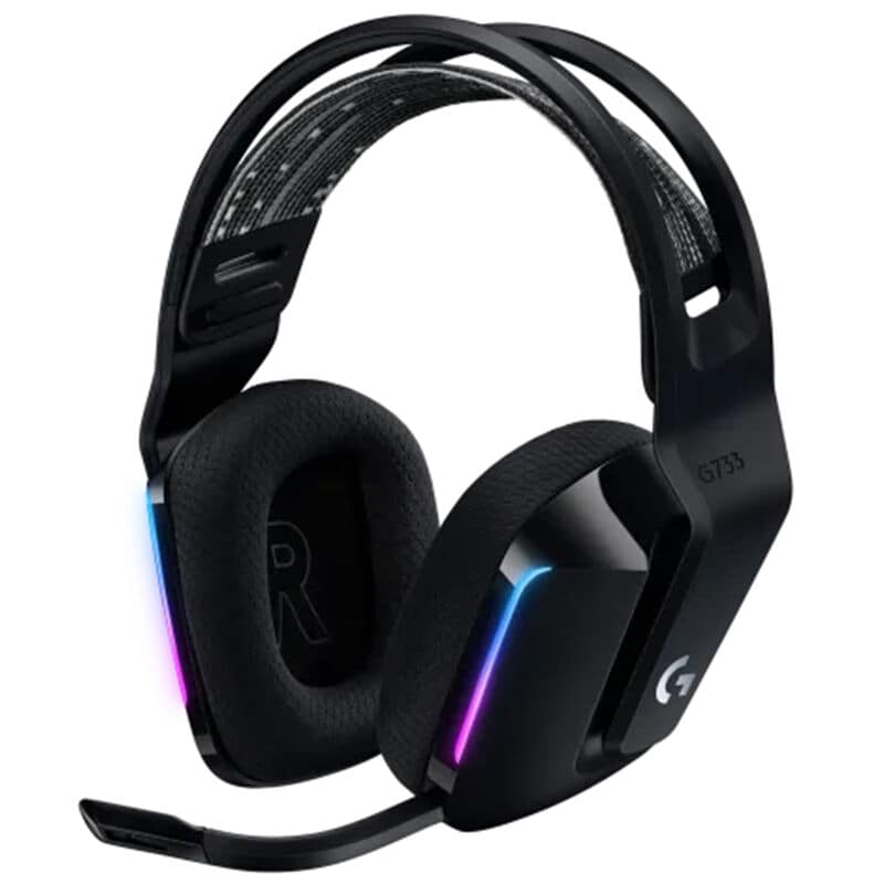 Logitech G733 Lightspeed Wireless RGB Gaming Headset - Black