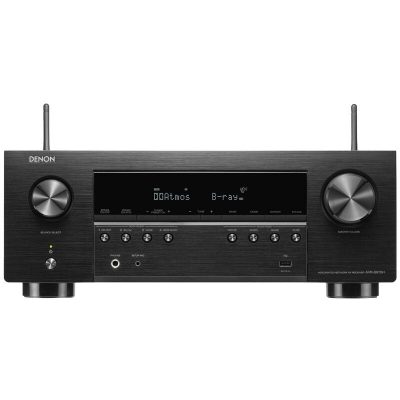Denon 8K Video & 3D Audio Experience, 7.2 Channel Receiver with Built-In HEOS - Black