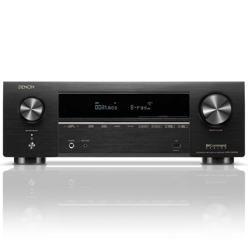 Denon 7.2 Ch. 175W 8K AV Receiver with Built-In HEOS - Black