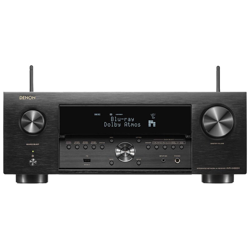 Denon 9.4 Ch. 125W 8K AV Receiver with Built-in HEOS - Black