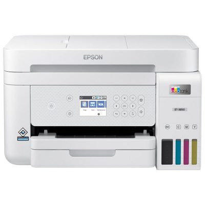 Epson - EcoTank ET-3850 All-in-One Supertank Inkjet Printer - White