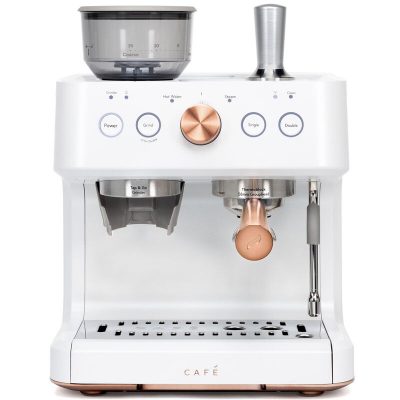 Cafe Bellissimo Semi-Automatic Espresso Machine + Frother - Matte White