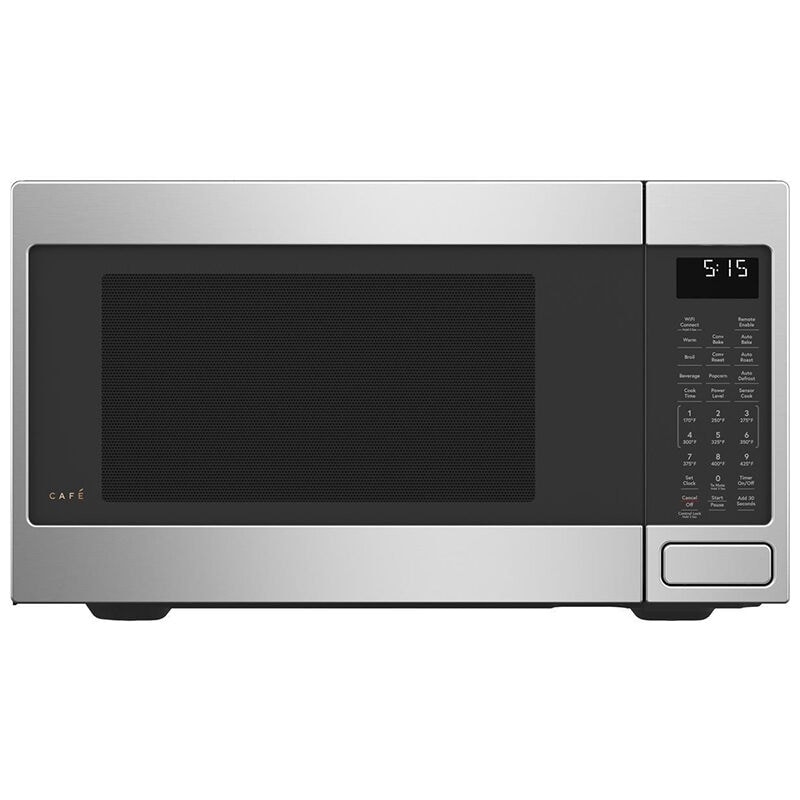 Cafe 22 in. 1.5 cu.ft Countertop Smart Microwave with 10 Power Levels & Sensor Cooking Controls - Stainless Steel