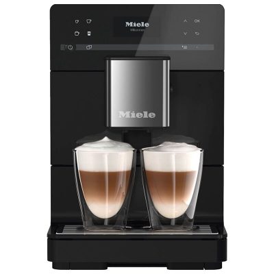 Miele MilkPerfection Countertop Coffee Machine with AromaticSystem, OneTouch for 2 Convenient Cleaning and Maintenance Programs - Obsidian Black
