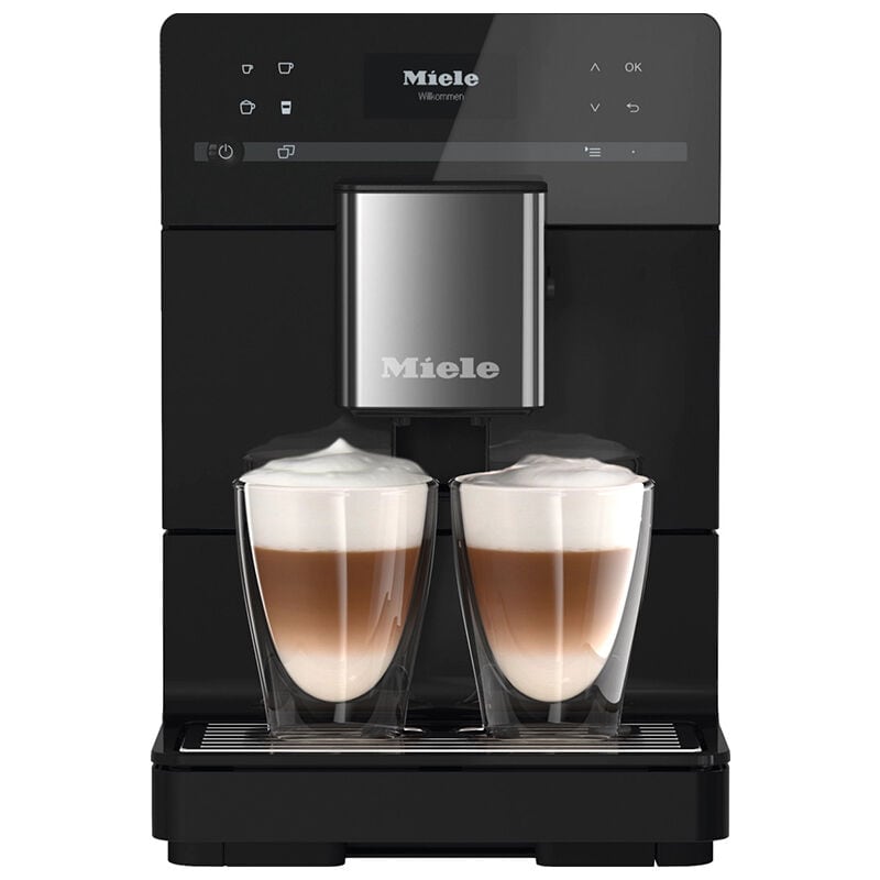 Miele MilkPerfection Countertop Coffee Machine with AromaticSystem, OneTouch for 2 Convenient Cleaning and Maintenance Programs - Obsidian Black