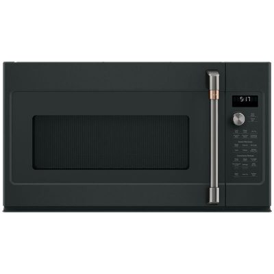 Cafe 30 in. 1.7 cu. ft. Over-the-Range Microwave with 10 Power Levels, 300 CFM & Sensor Cooking Controls - Matte Black