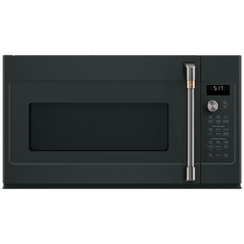 Cafe 30 in. 1.7 cu. ft. Over-the-Range Microwave with 10 Power Levels, 300 CFM & Sensor Cooking Controls - Matte Black