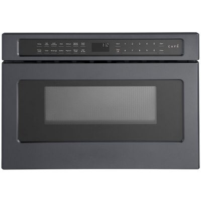 Cafe 24 in. 1.2 cu. ft. Microwave Drawer with 10 Power Levels & Sensor Cooking Controls - Matte Black