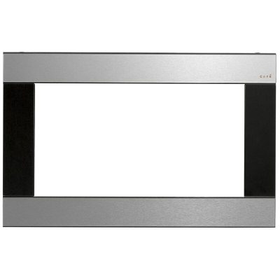 Cafe 30 in. Built-In Trim Kit for Microwaves - Platinum Glass