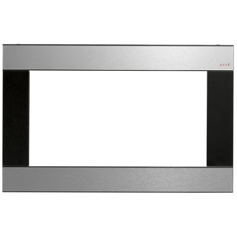 Cafe 30 in. Built-In Trim Kit for Microwaves - Platinum Glass