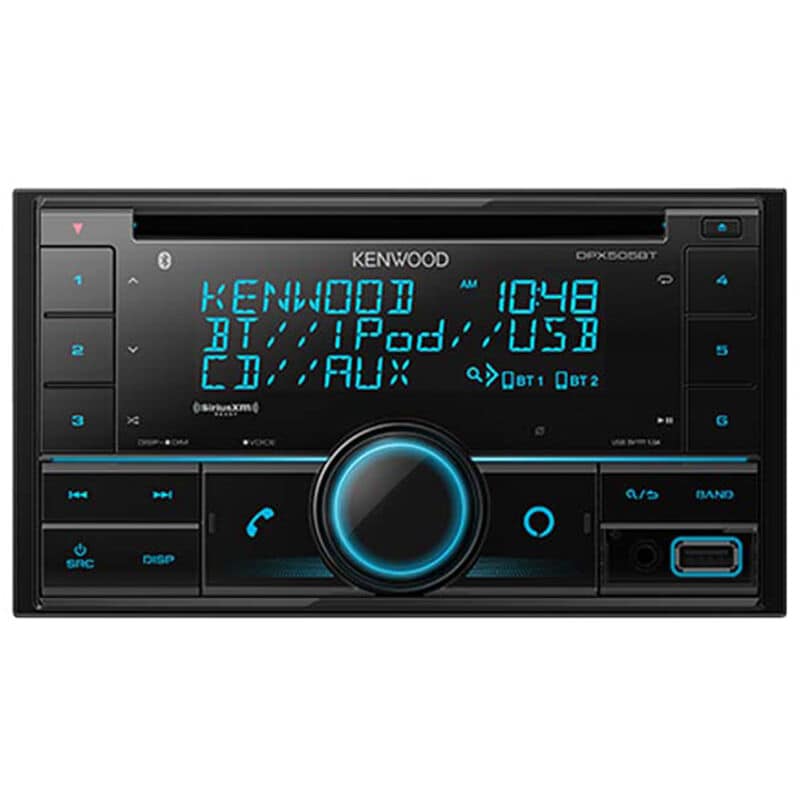 Kenwood Dual Din Sized CD Receiver with Bluetooth