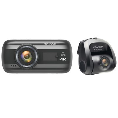 Kenwood 4K Ultra HD Front & Rear Dash Cam w/3" display, Wi-Fi, and GPS