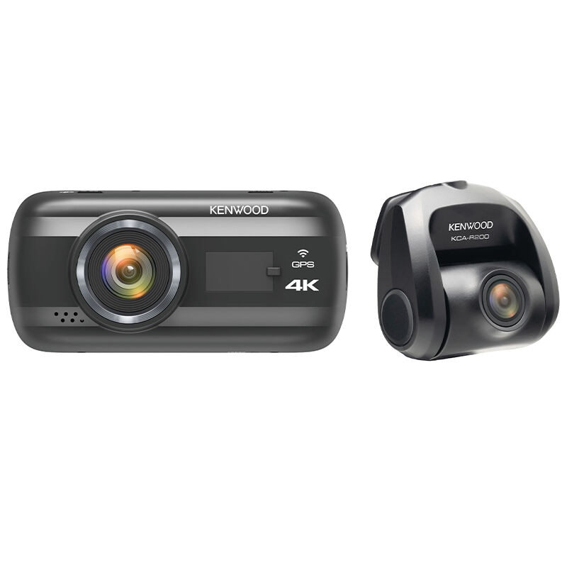 Kenwood 4K Ultra HD Front & Rear Dash Cam w/3" display, Wi-Fi, and GPS