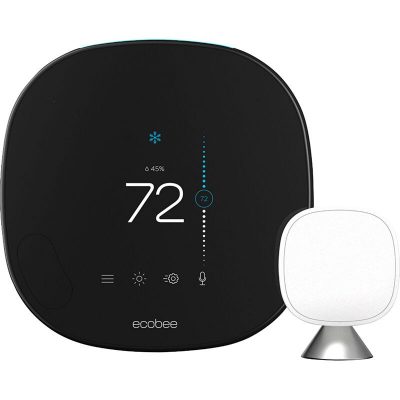 ecobee - Smart Thermostat with Voice Control - Black