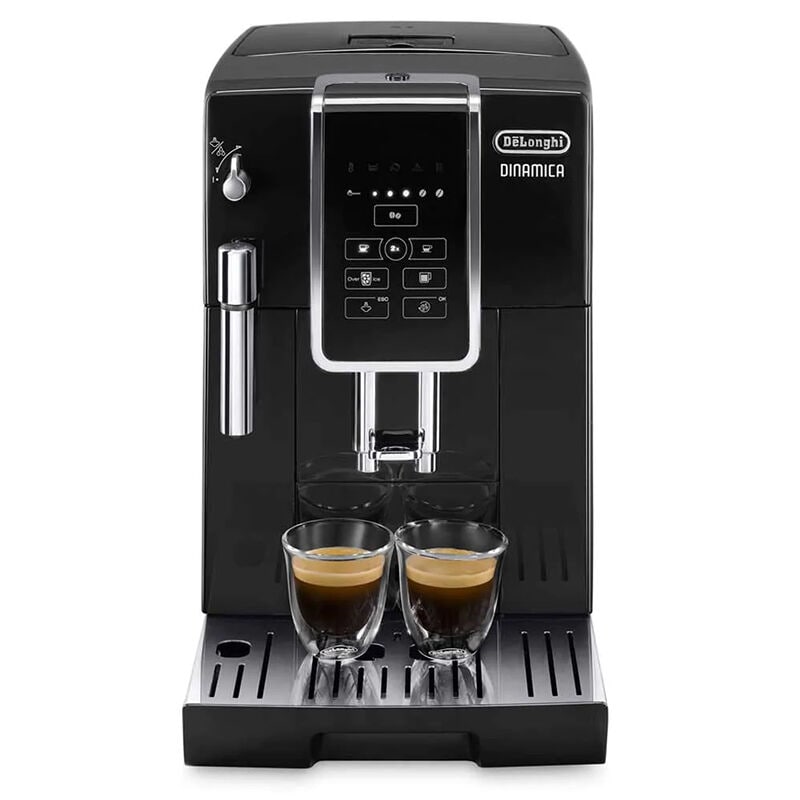De'Longhi Dinamica Automatic Coffee & Espresso Machine with Iced Coffee + Manual Milk Frother