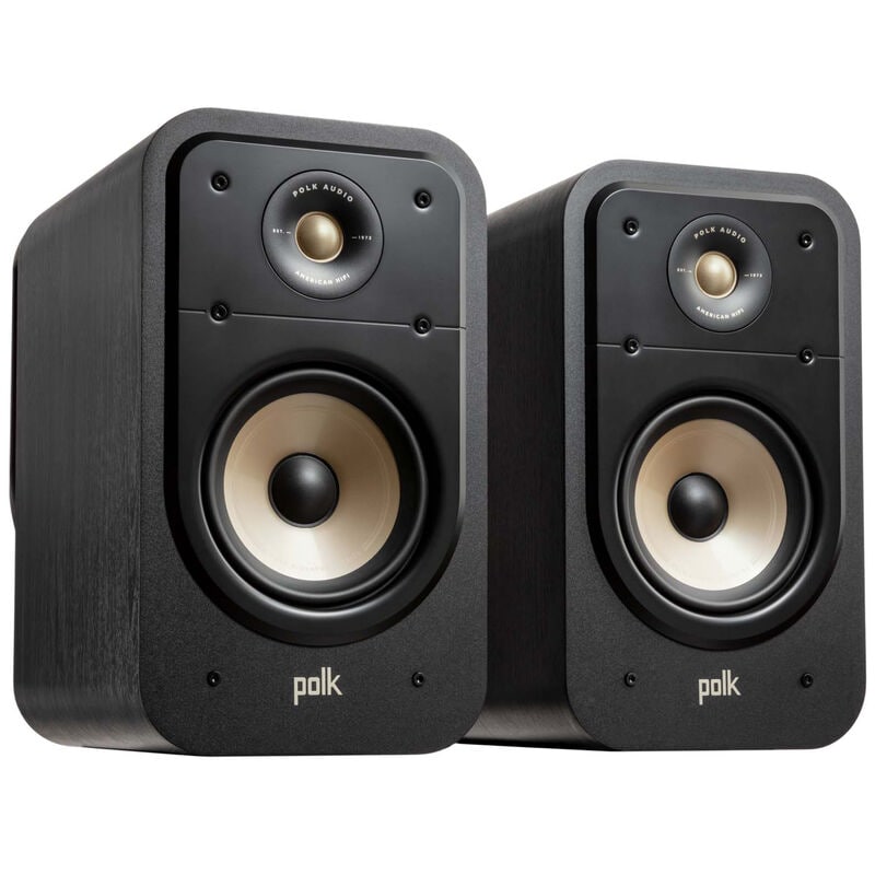 Polk Signature Elite ES20 High-Quality Bookshelf Speakers (Pair) - Black