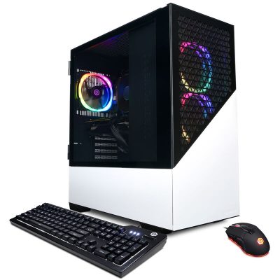 CyberPowerPC Gamer Master Gaming Desktop AMD Ryzen 7 7700 32GB RAM 2TB SSD, NVIDIA GeForce RTX 4060 Ti (WHITE)