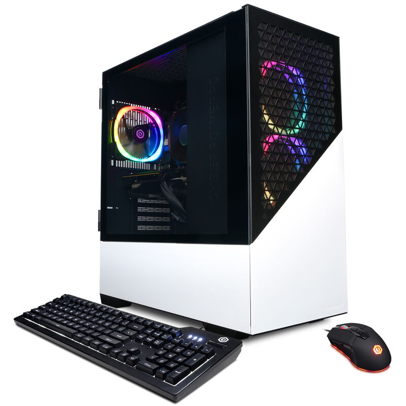 CyberPowerPC Gamer Master Gaming Desktop AMD Ryzen 7 7700 32GB RAM 2TB SSD, NVIDIA GeForce RTX 4060 Ti (WHITE)