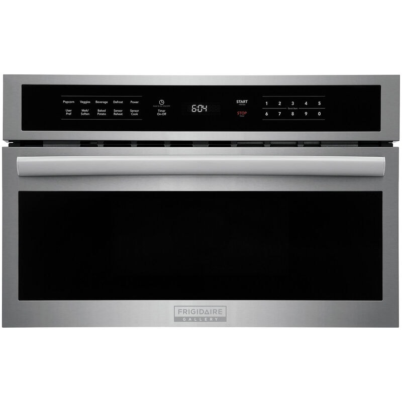 Frigidaire Gallery 30 in. 1.6 cu.ft Built-In Microwave with 9 Power Levels & Sensor Cooking Controls - Stainless Steel