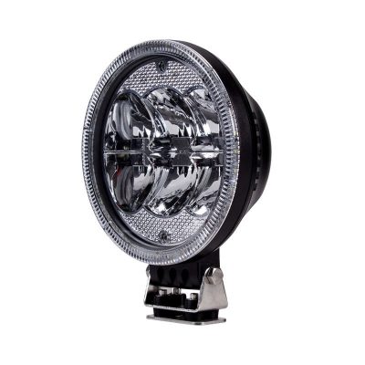Heise Single 7" 6-LED Round Driving Light