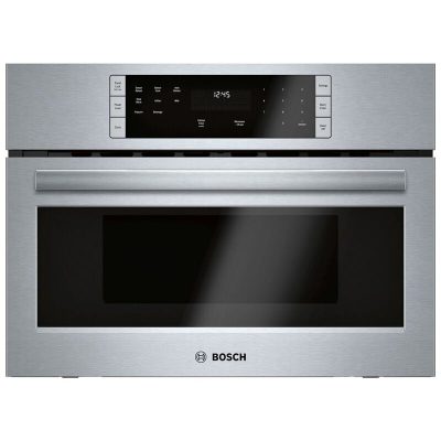 Bosch 500 Series 27 in. 1.6 cu.ft Built-In Microwave with 10 Power Levels & Sensor Cooking Controls - Stainless Steel