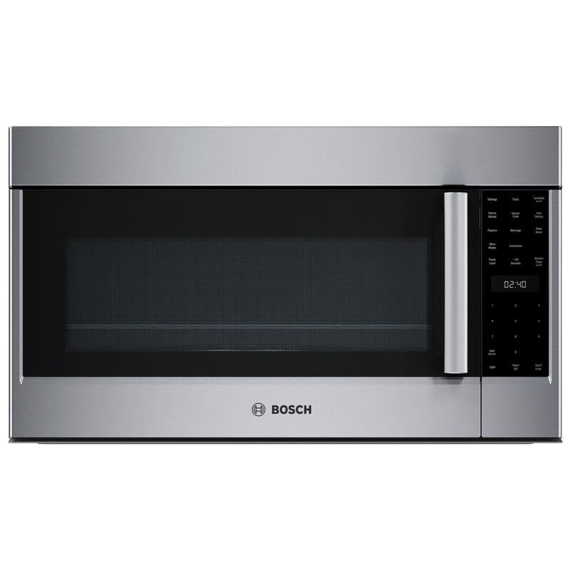 Bosch 800 Series 30 in. 1.9 cu. ft. Over-the-Range Microwave with 10 Power Levels, 385 CFM & Sensor Cooking Controls - Stainless Steel