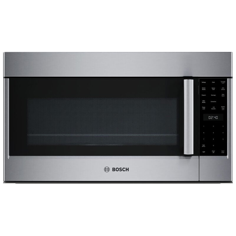 Bosch Benchmark Series 30 in. 1.9 cu. ft. Over-the-Range Microwave with 10 Power Levels, 385 CFM & Sensor Cooking Controls - Stainless Steel
