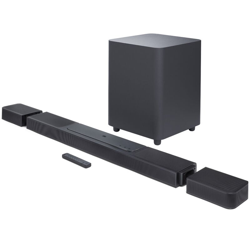 JBL - BAR 1000 11.1.4ch Dolby Atmos Soundbar with Wireless Subwoofer and Detachable Rear Speakers - Black