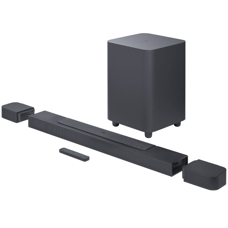 JBL - BAR 700 5.1ch Dolby Atmos Soundbar with Wireless Subwoofer and Detachable Rear Speakers - Black